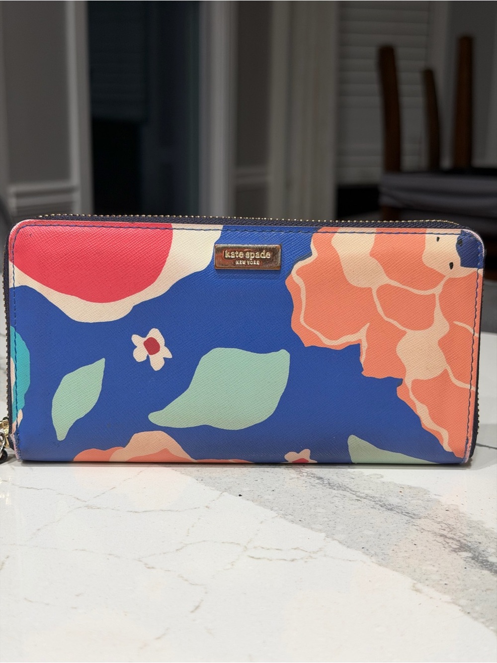 Kate Spade New York Newbury Lane Floral Printed Zip Around Wallet